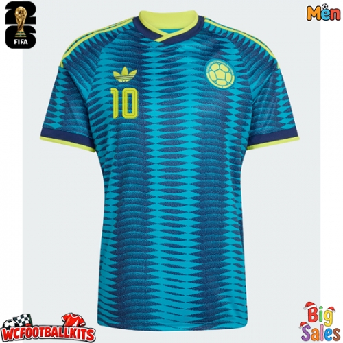 Colombia James Rodriguez #10 Replica Away Stadium Shirt World Cup 2026 Short Sleeve